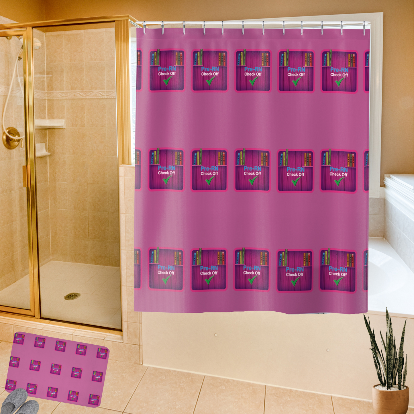 Nursing Student's Cozy Bathroom Mat
