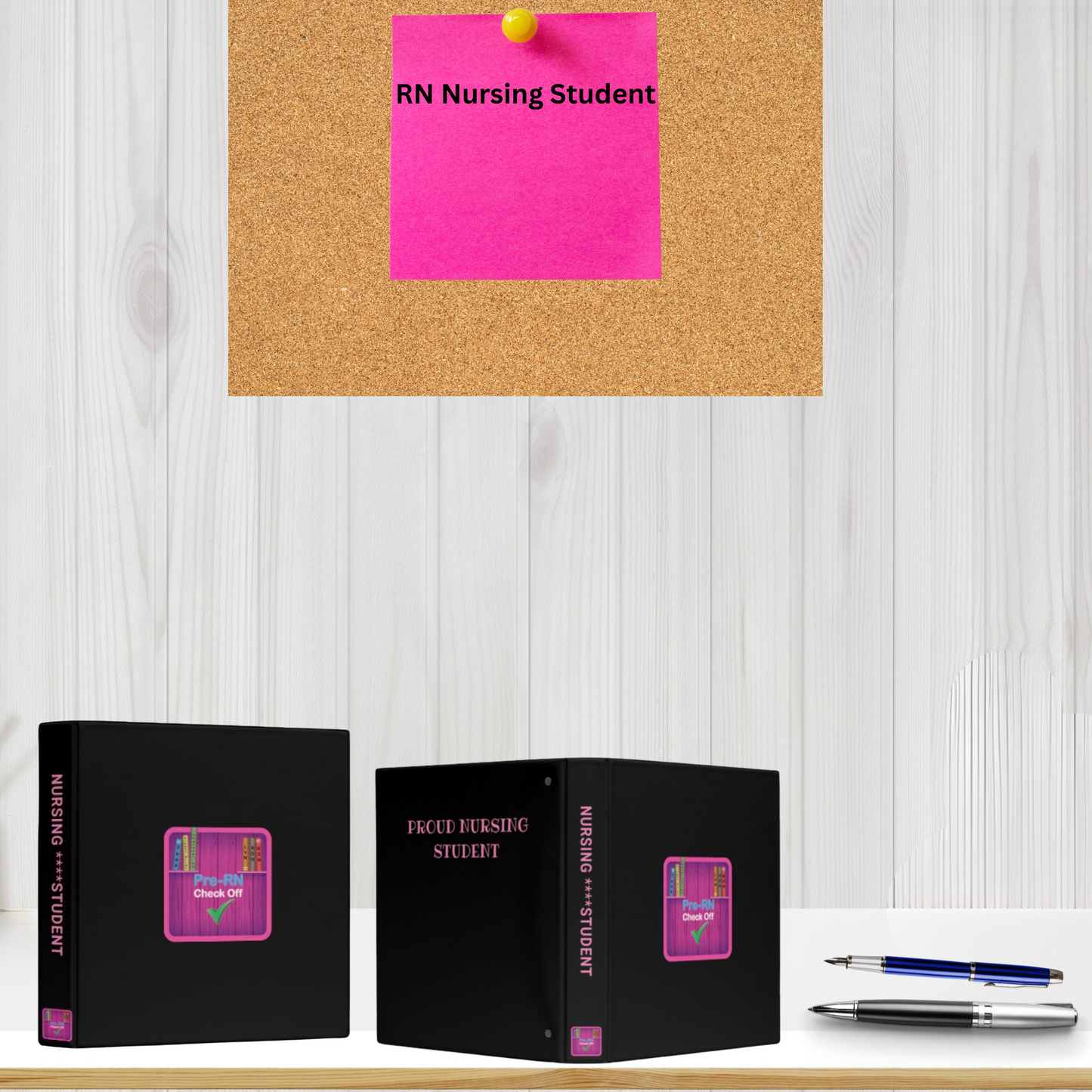 Beautiful 1" Signature Binder for Nursing Students