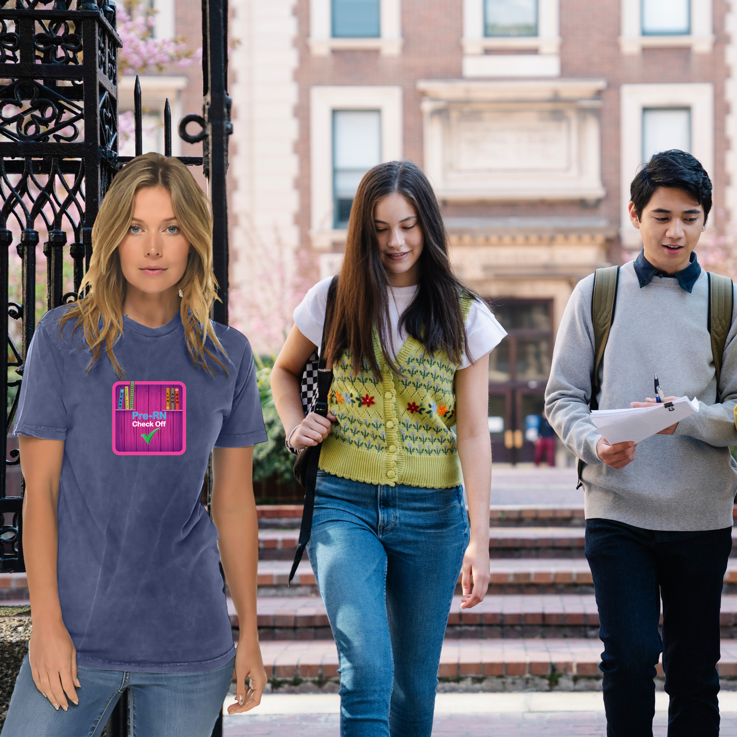 Nursing Student Vintage Crewneck Tee