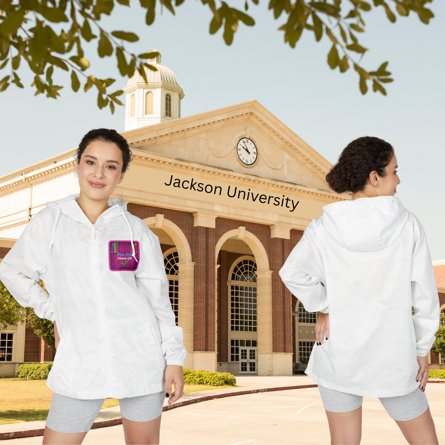 Lightweight Full-Zip Student Windbreaker
