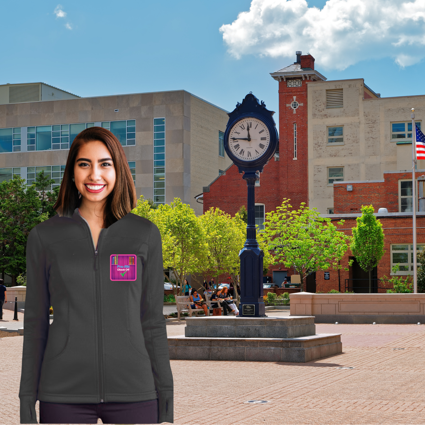 "Nursing Students' Poly Tech Zip Jacket"