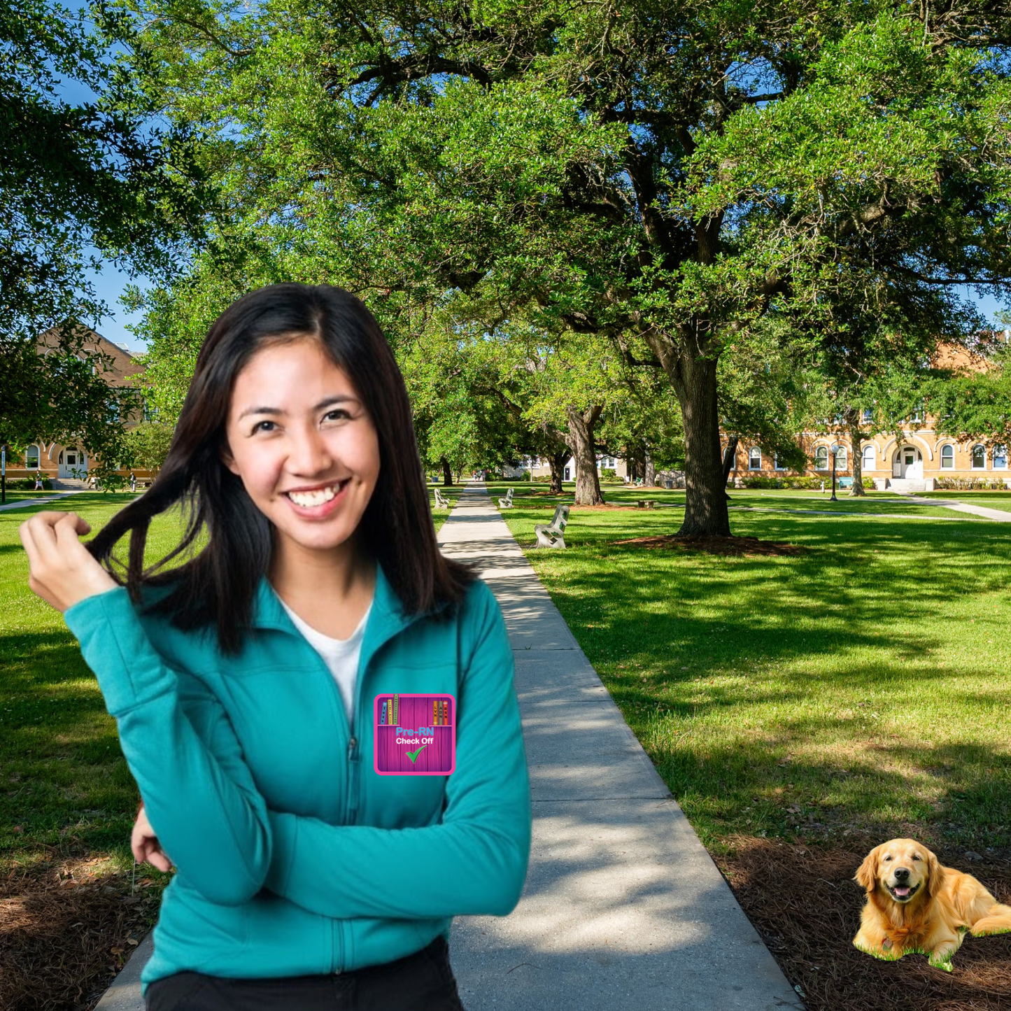 "Nursing Students' Poly Tech Zip Jacket"