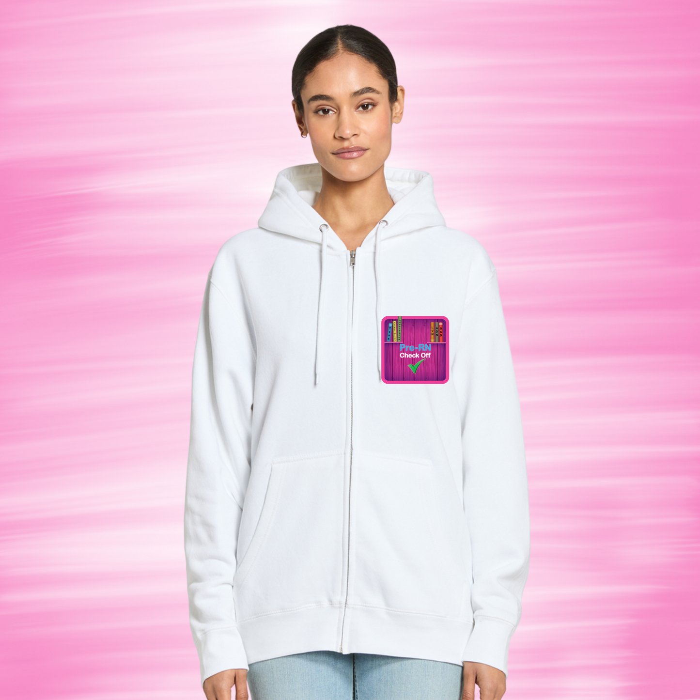 Nursing Student Fleece Zip Hoodies