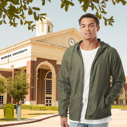 Lightweight Full-Zip Student Windbreaker