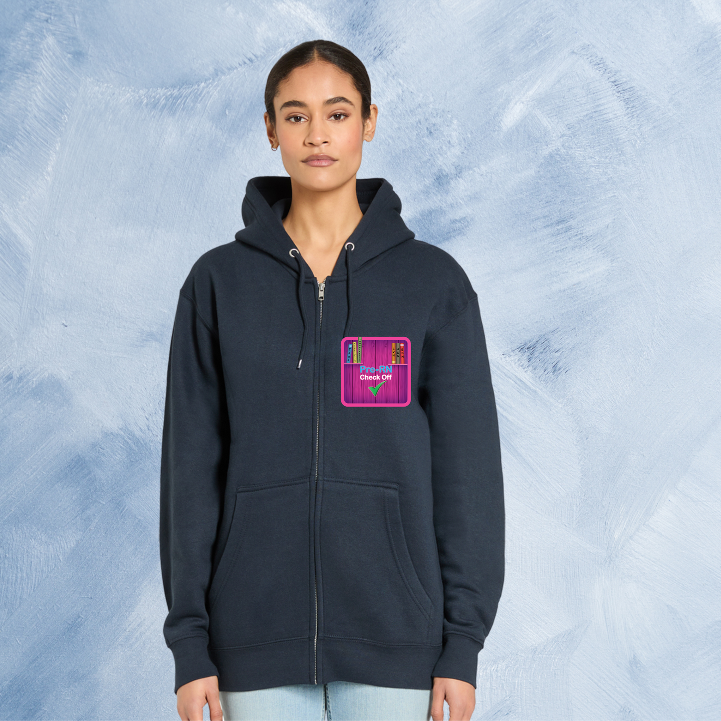 Nursing Student Fleece Zip Hoodies