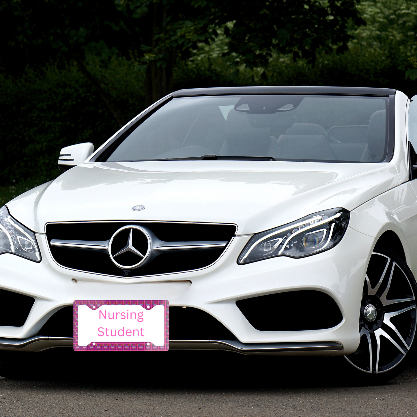 Pre-RN Check-Off Metal License Plate Frame