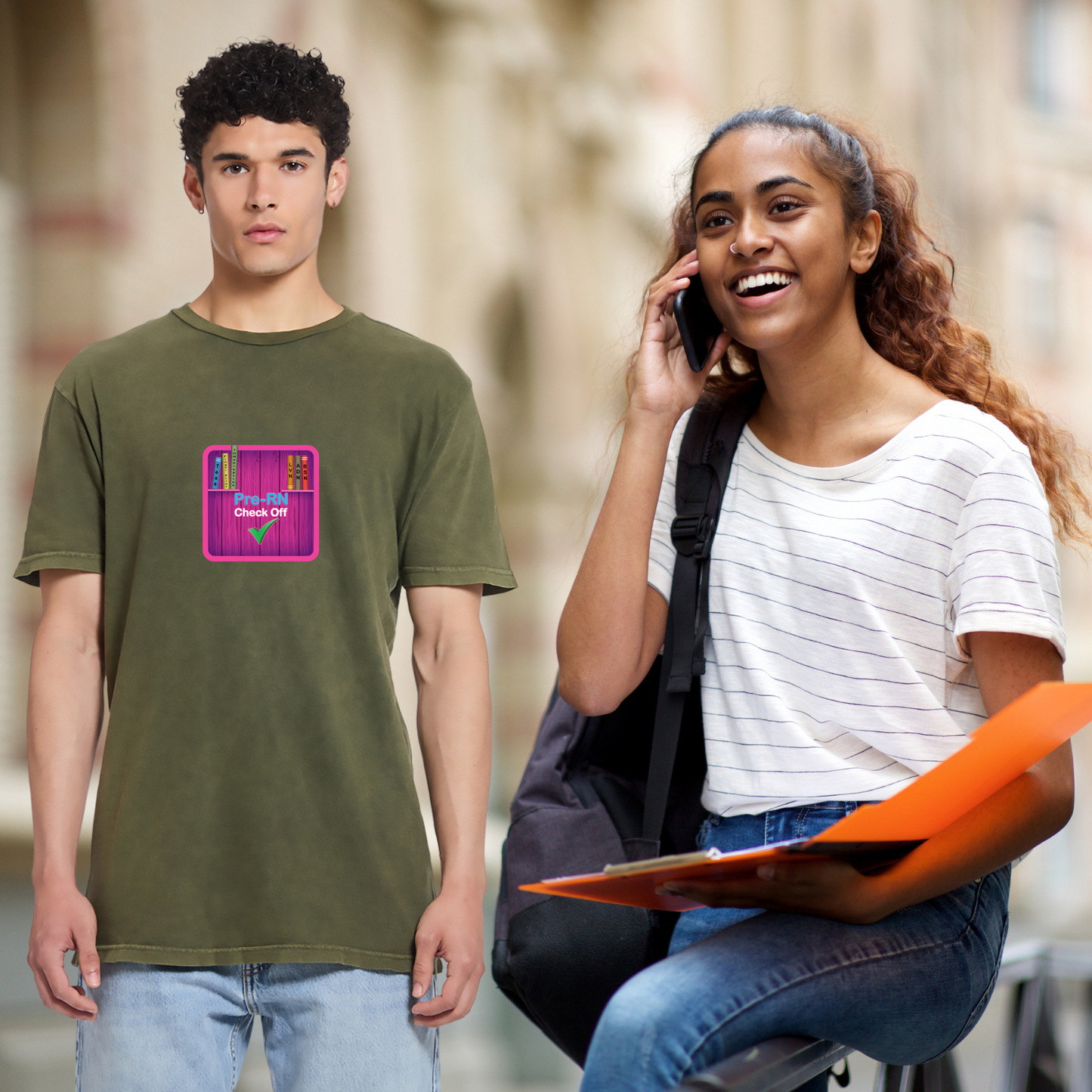 Nursing Student Vintage Crewneck Tee