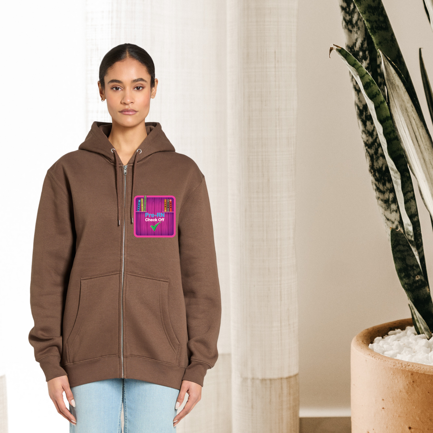 Nursing Student Fleece Zip Hoodies