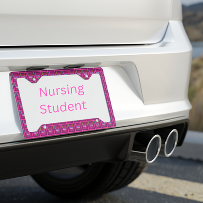 Pre-RN Check-Off Metal License Plate Frame
