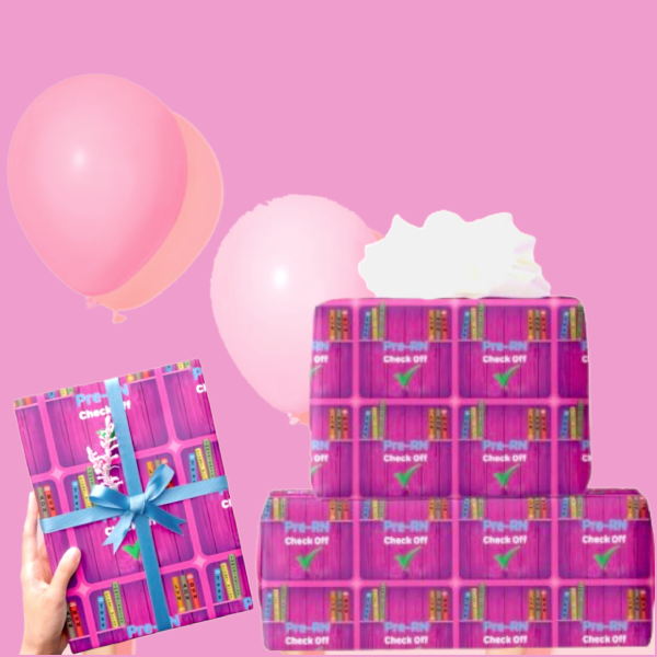 Pre-Nursing and Nursing Student Party Wrapping Paper